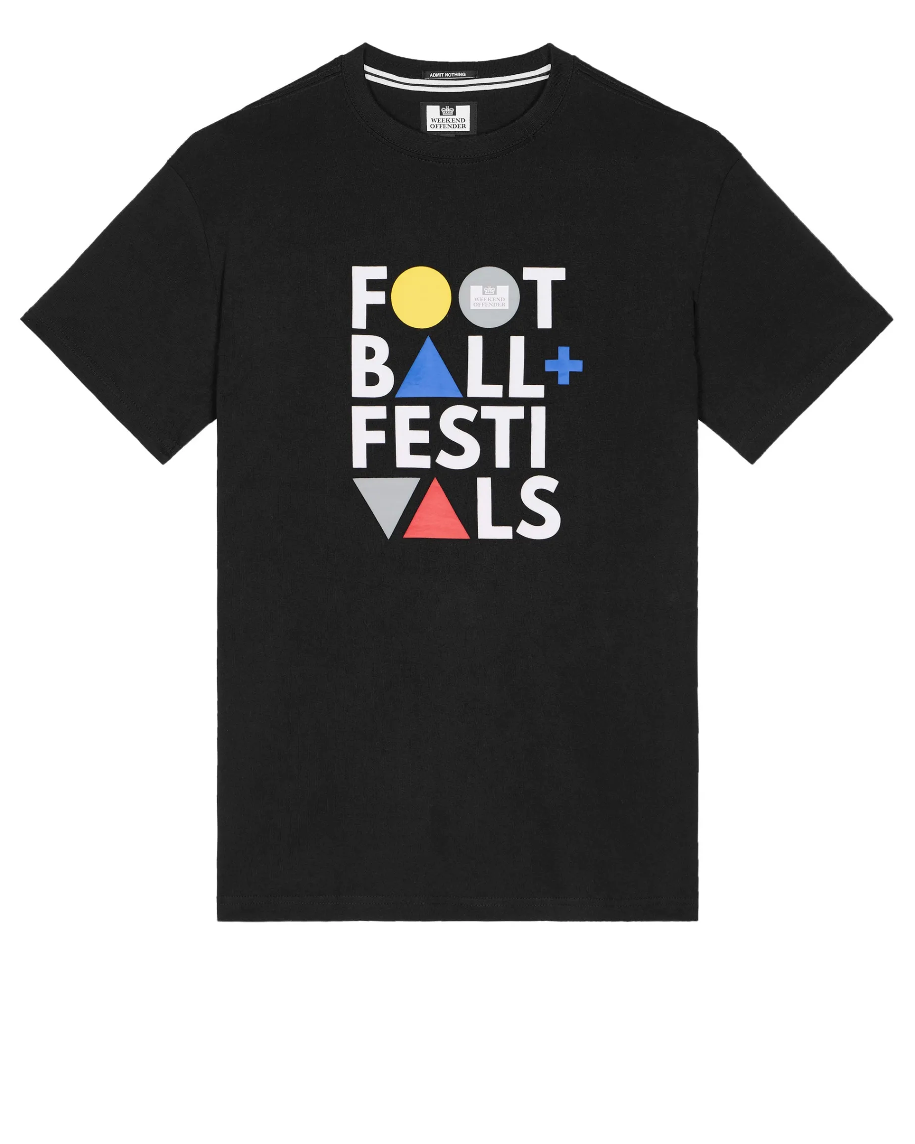 Plus Size - Football + Festivals Graphic T-Shirt Black