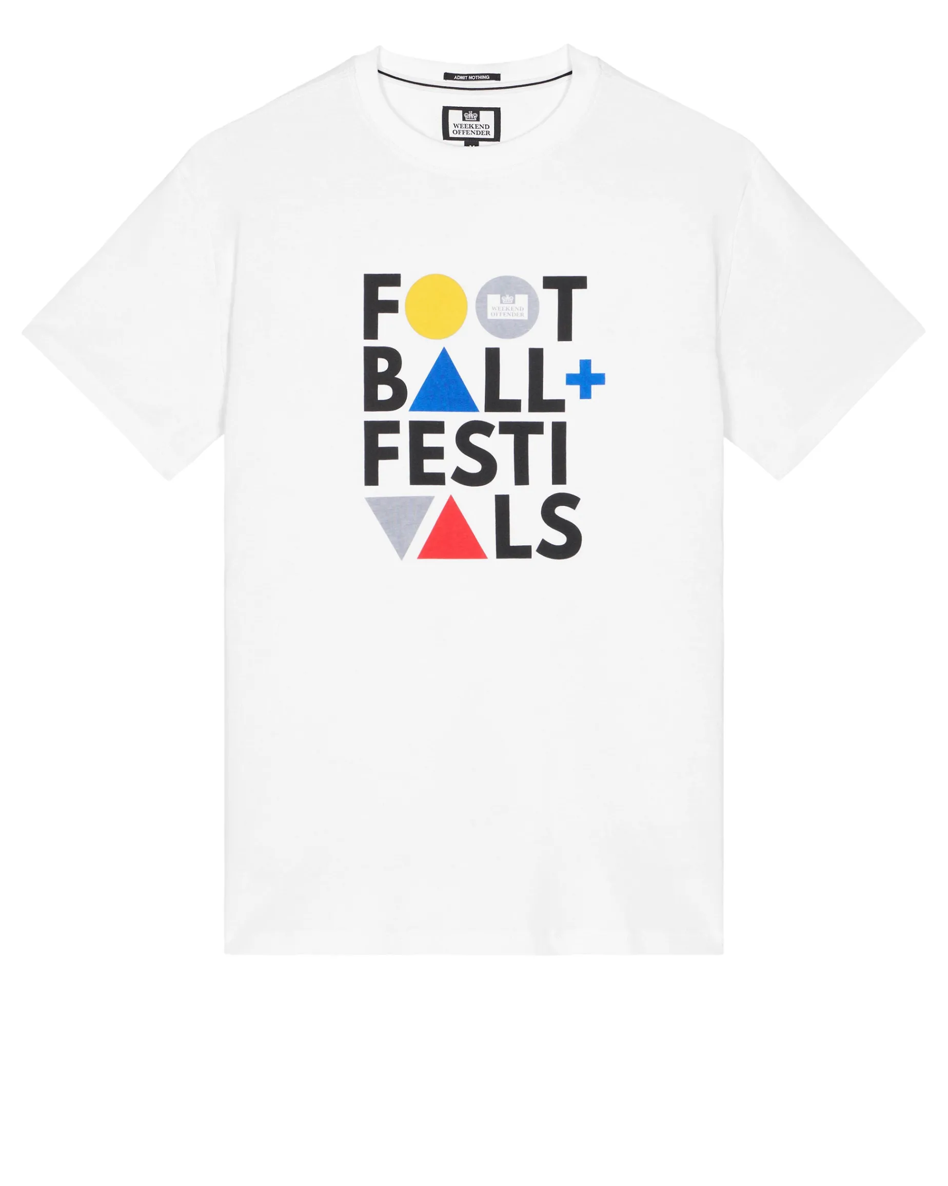 Plus Size - Football + Festivals Graphic T-Shirt White