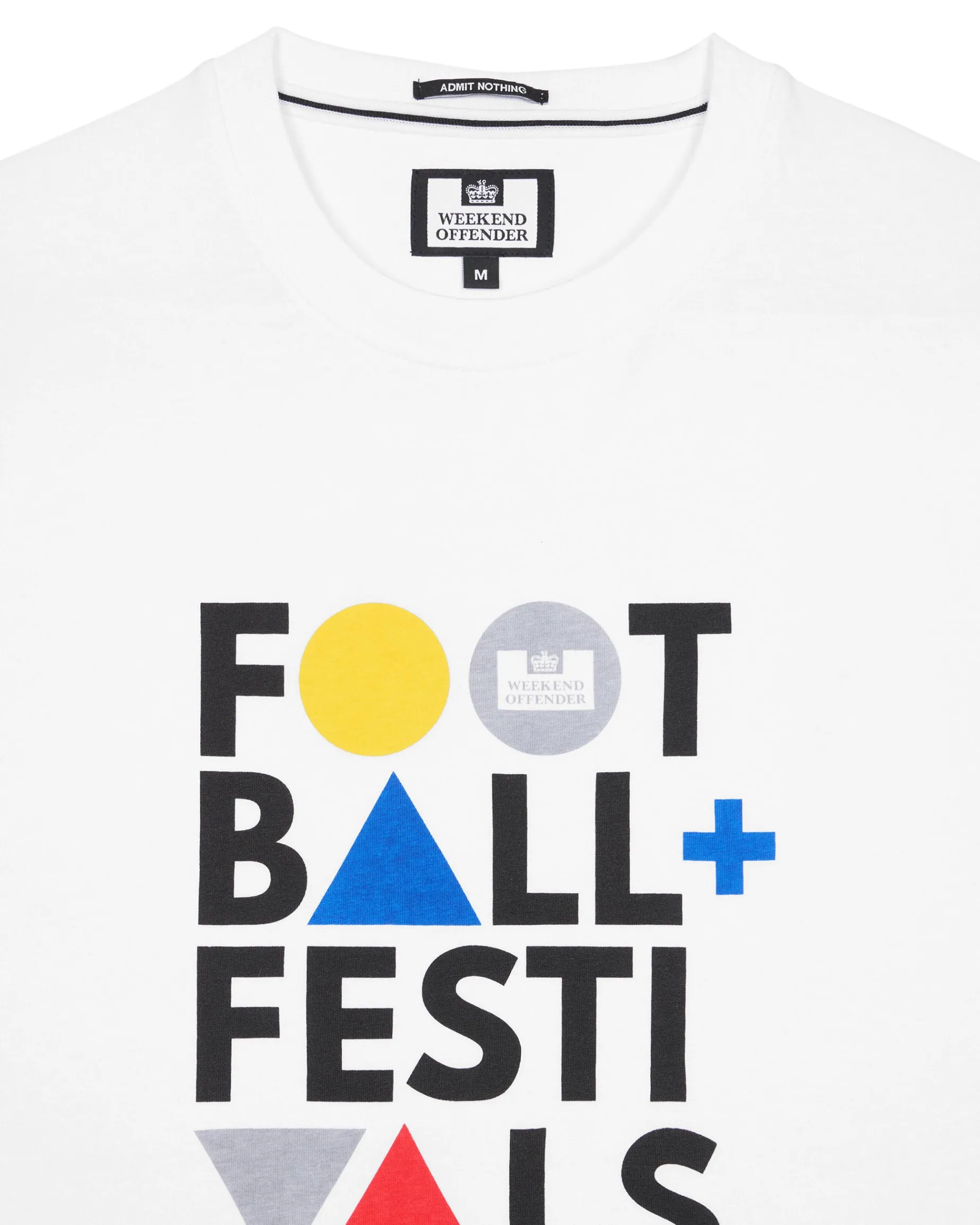 Plus Size - Football + Festivals Graphic T-Shirt White