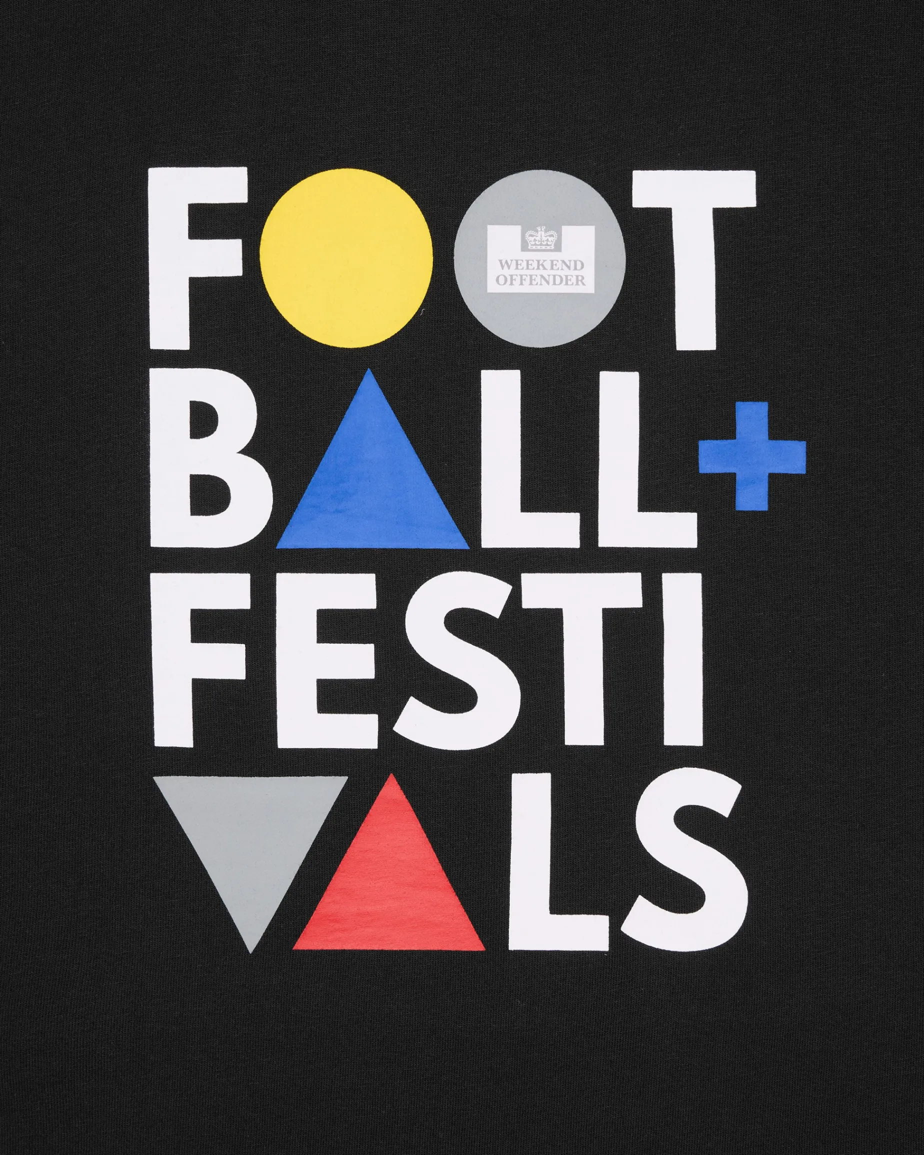 Plus Size - Football + Festivals Graphic T-Shirt Black