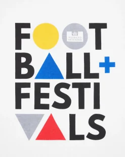 Plus Size - Football + Festivals Graphic T-Shirt White