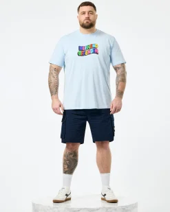 Plus Size - Hallelujah Graphic T-Shirt Ocean Wave Blue