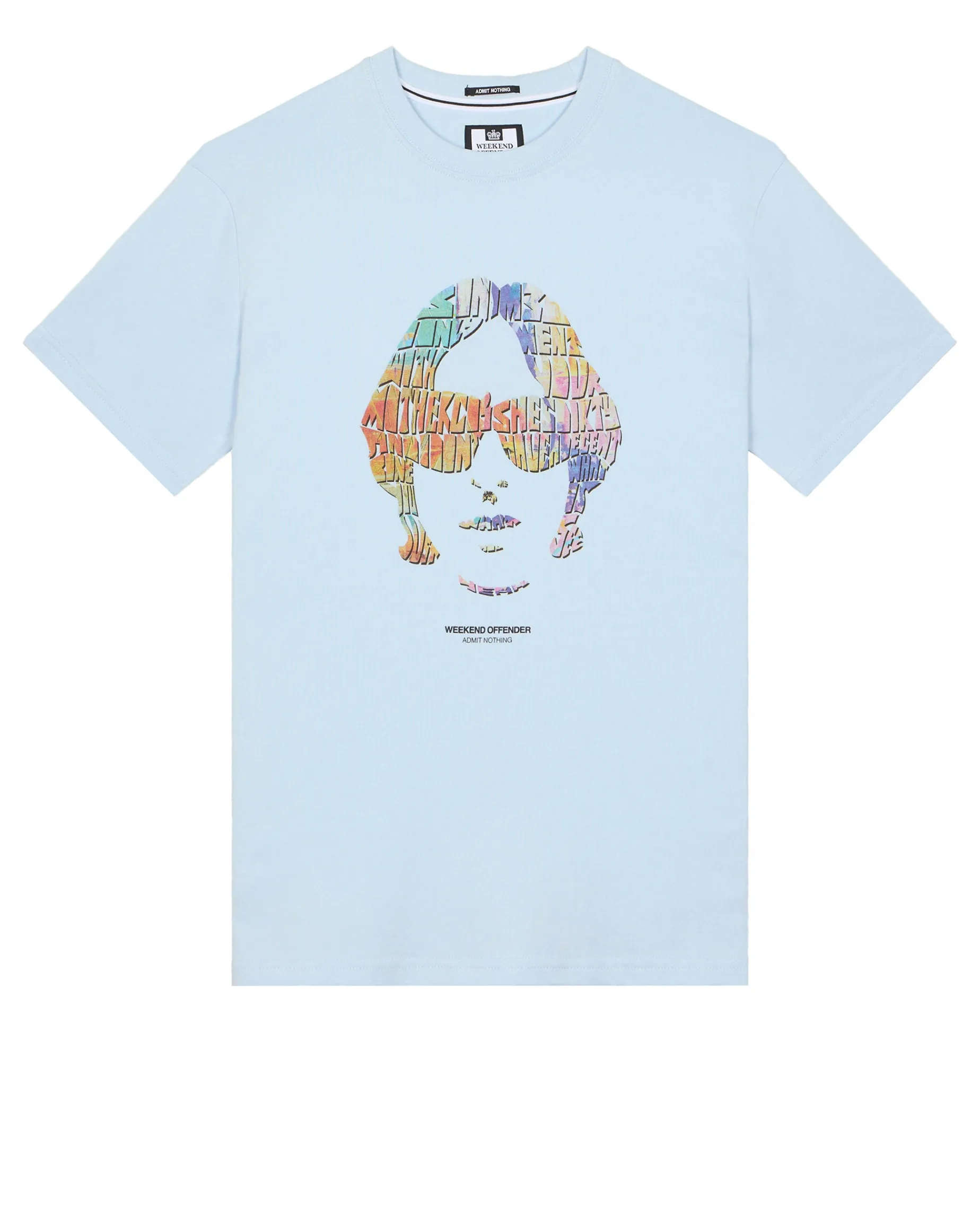 Plus Size - Kinky Afro Graphic T-Shirt Ocean Wave Blue