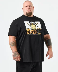 Plus Size - Leo Gregory Graphic T-Shirt Black