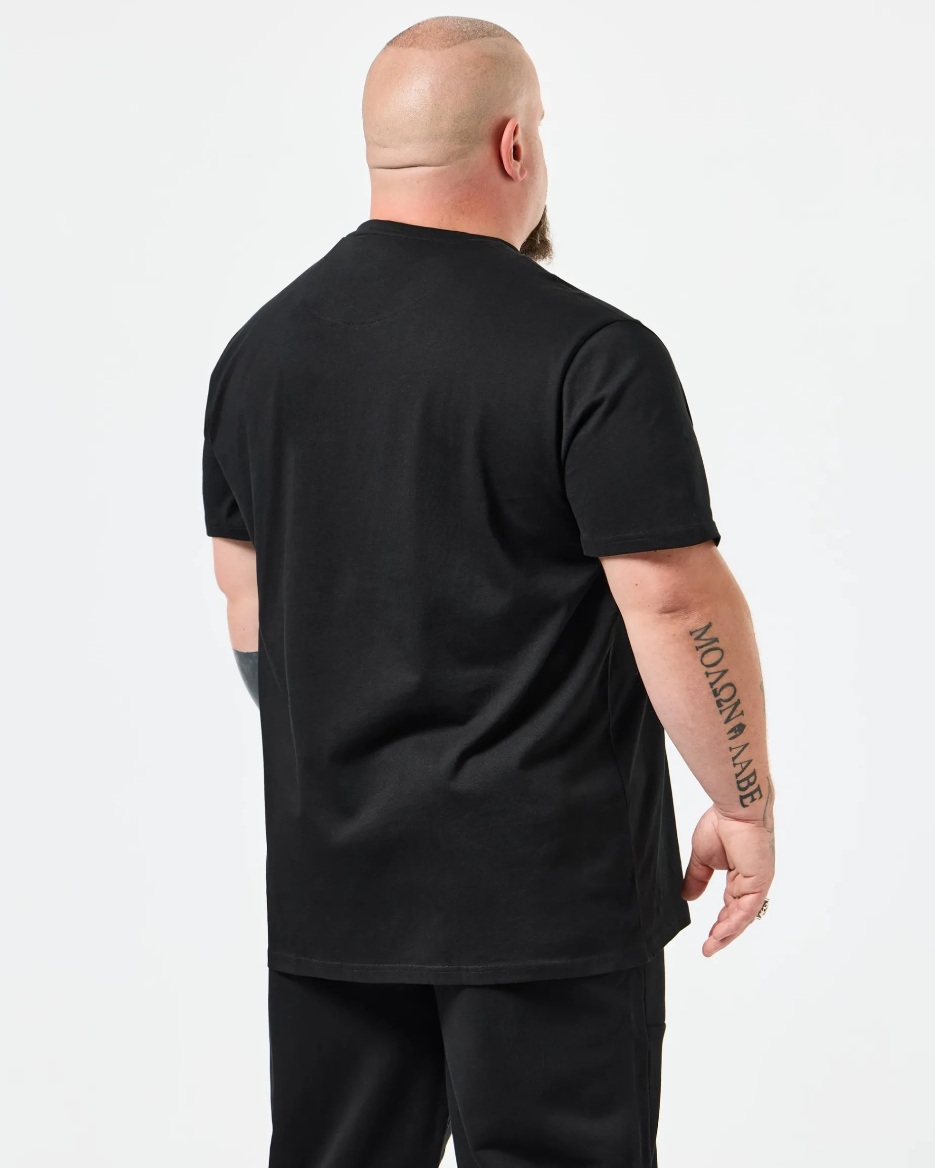Plus Size - Leo Gregory Graphic T-Shirt Black