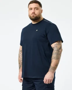 Plus Size - Manuel T-Shirt Navy/Mid House Check
