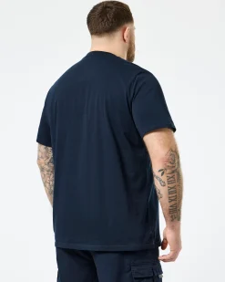 Plus Size - Manuel T-Shirt Navy/Mid House Check