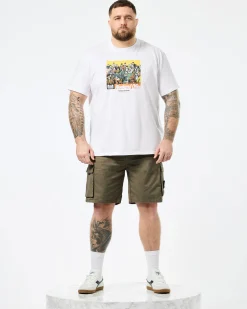 Plus Size - Mascia Cargo Shorts Castle Green