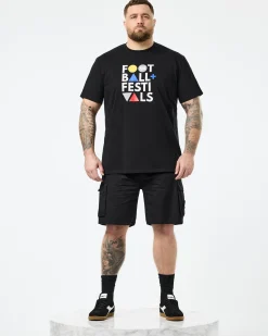 Plus Size - Mascia Cargo Shorts Black