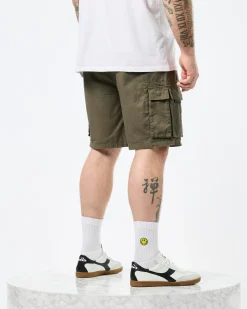 Plus Size - Mascia Cargo Shorts Castle Green