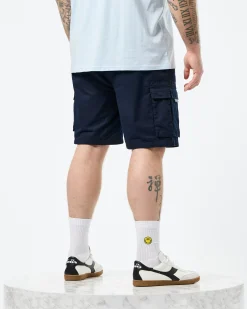 Plus Size - Mascia Cargo Shorts Navy