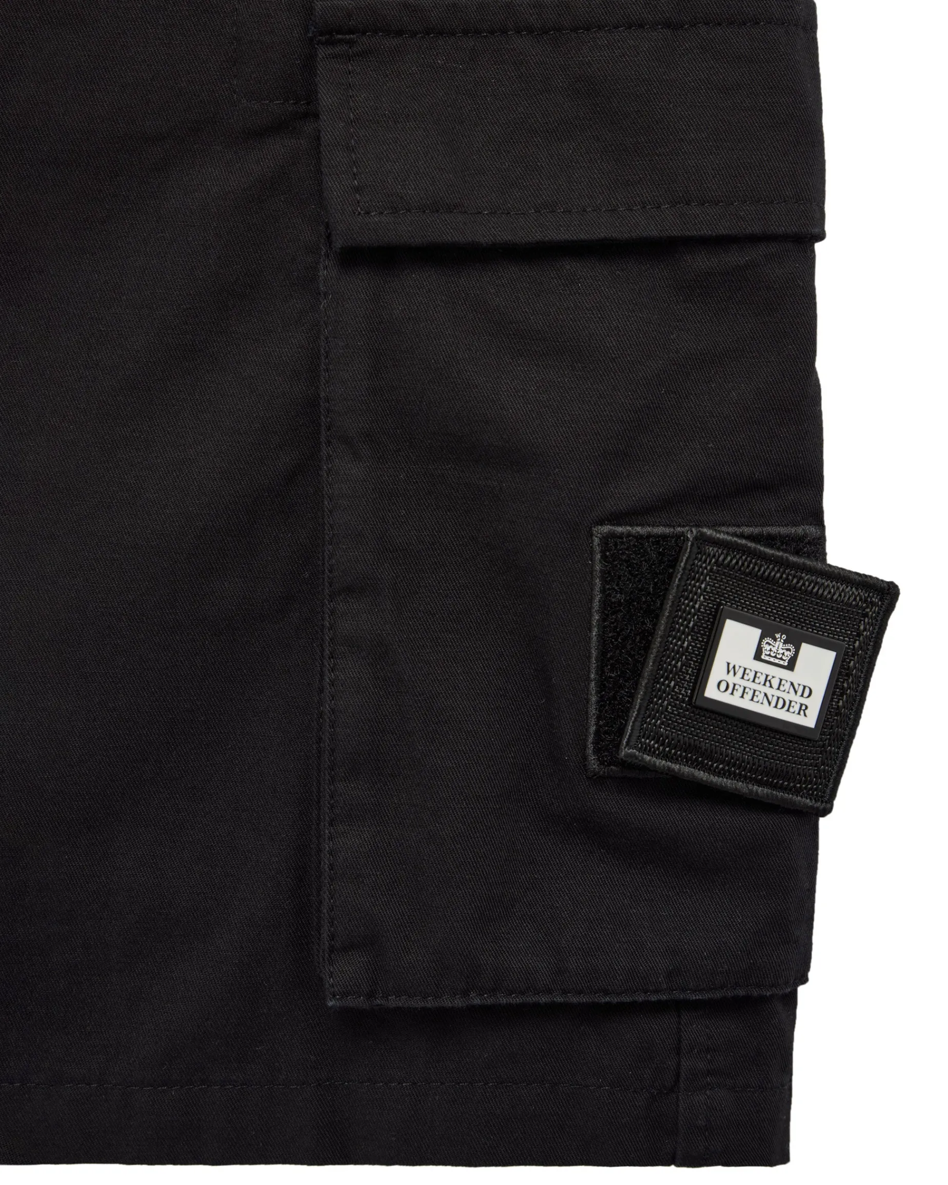 Plus Size - Mascia Cargo Shorts Black