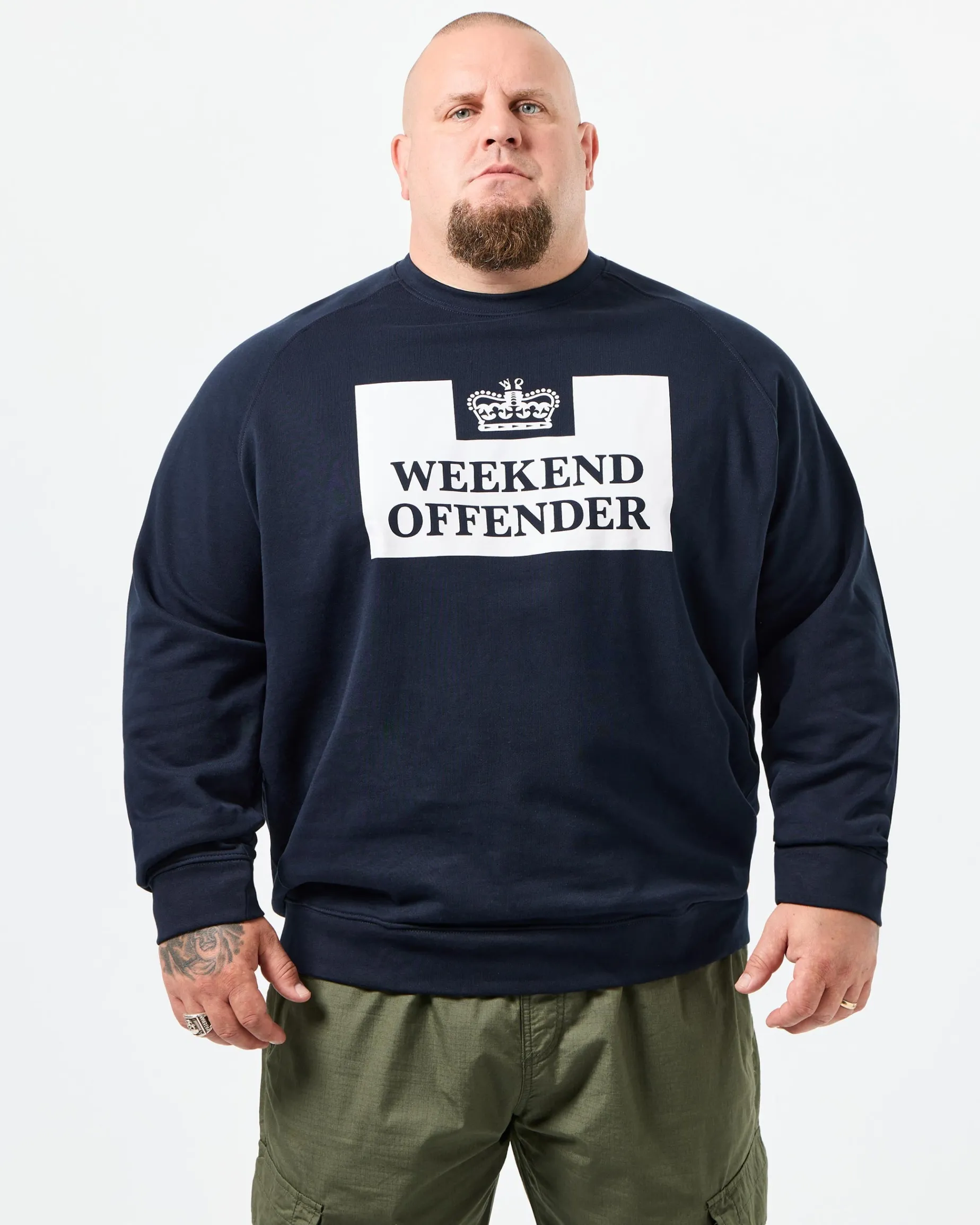 Plus Size - Penitentiary Classic Sweatshirt Navy