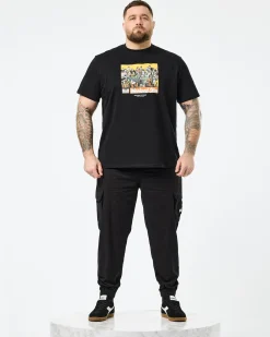 Plus Size - Pianemo Cargo Pants Black