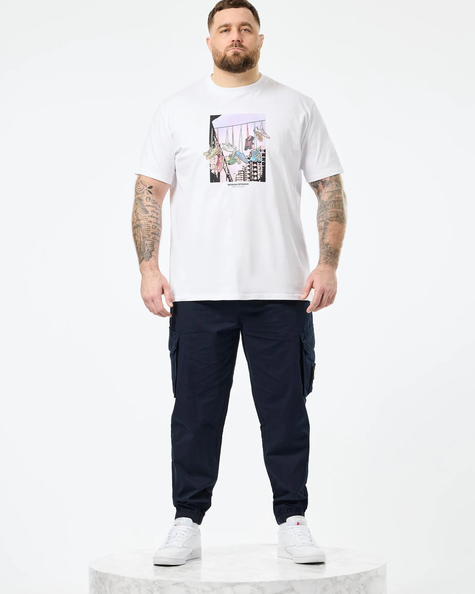 Plus Size - Pianemo Cargo Pants Navy