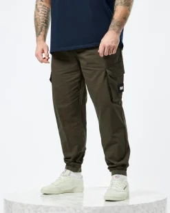 Plus Size - Pianemo Cargo Pants Dark Green