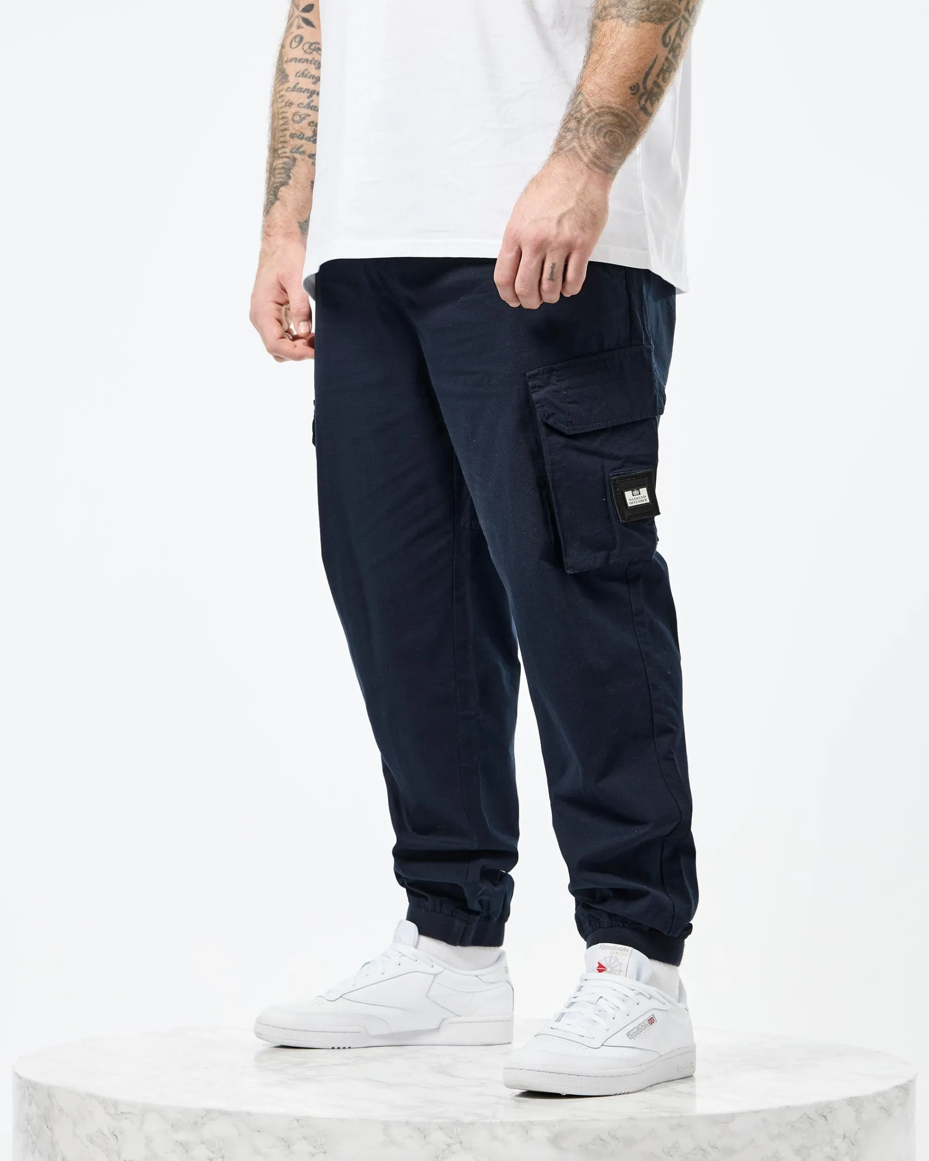 Plus Size - Pianemo Cargo Pants Navy