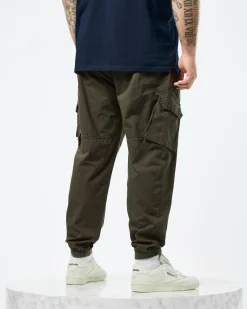 Plus Size - Pianemo Cargo Pants Dark Green