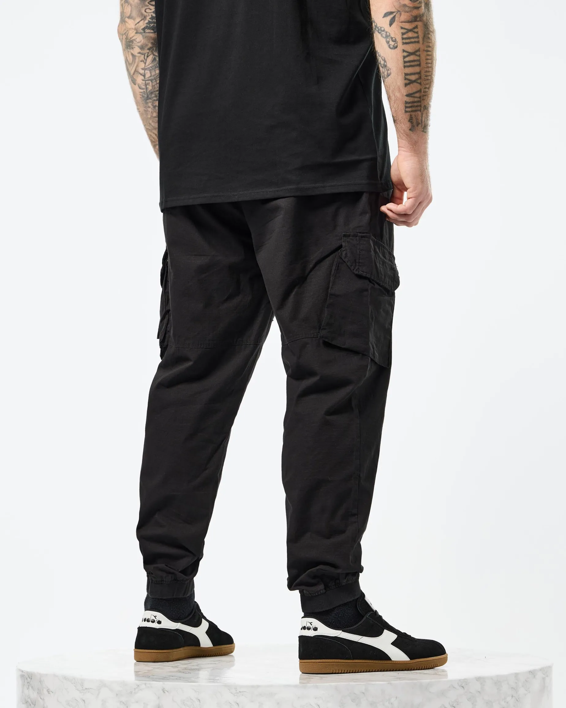 Plus Size - Pianemo Cargo Pants Black