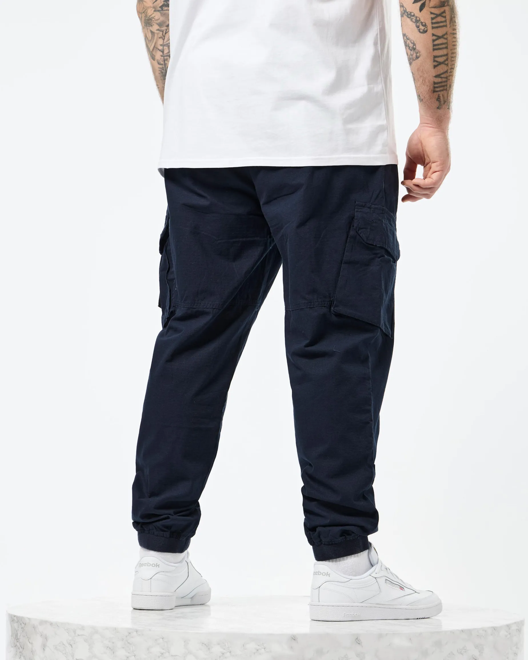 Plus Size - Pianemo Cargo Pants Navy