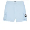 Plus Size - Pink Sands Jogger Shorts Ocean Wave Blue