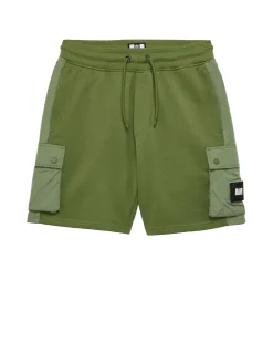 Plus Size - Pink Sands Jogger Shorts Sapling Green