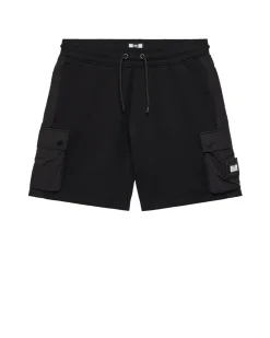 Plus Size - Pink Sands Jogger Shorts Black