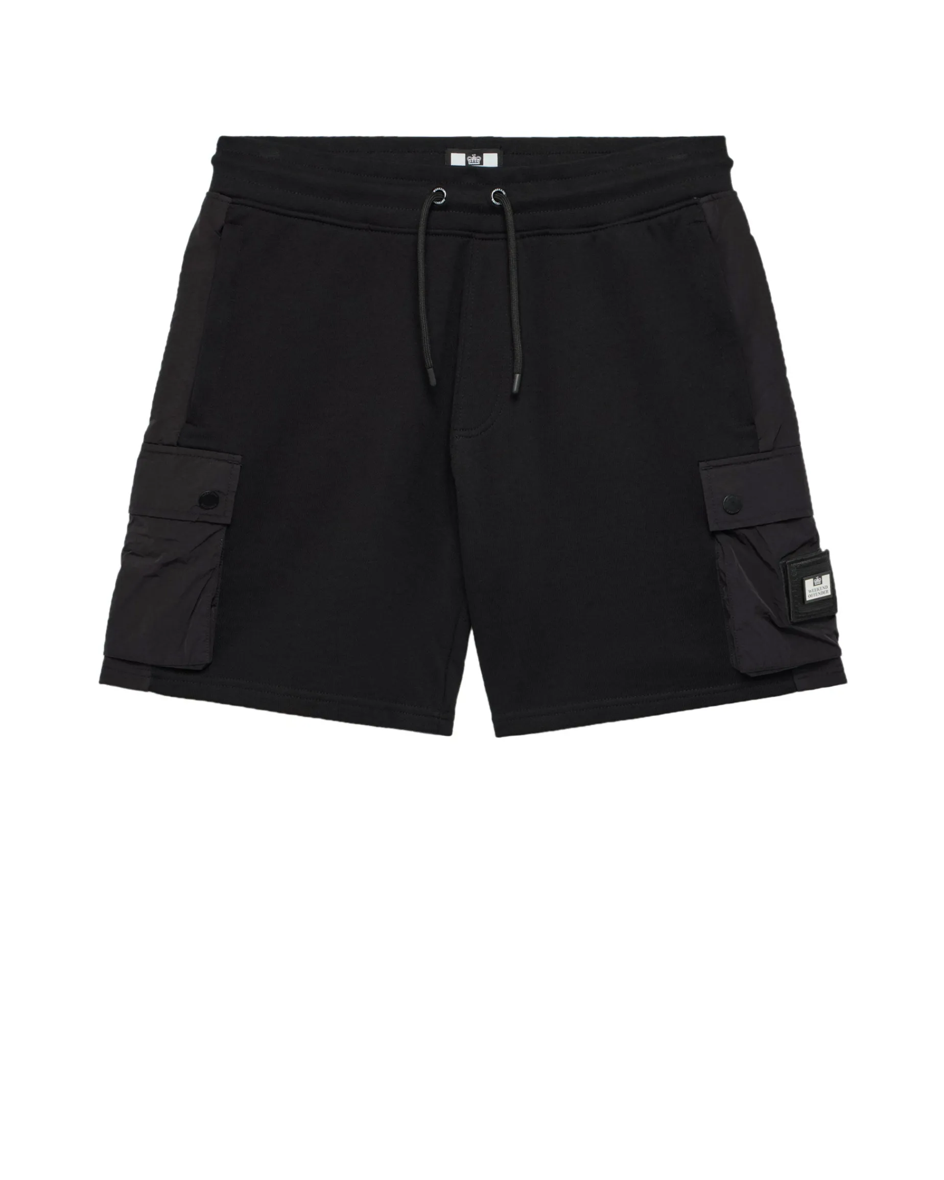 Plus Size - Pink Sands Jogger Shorts Black