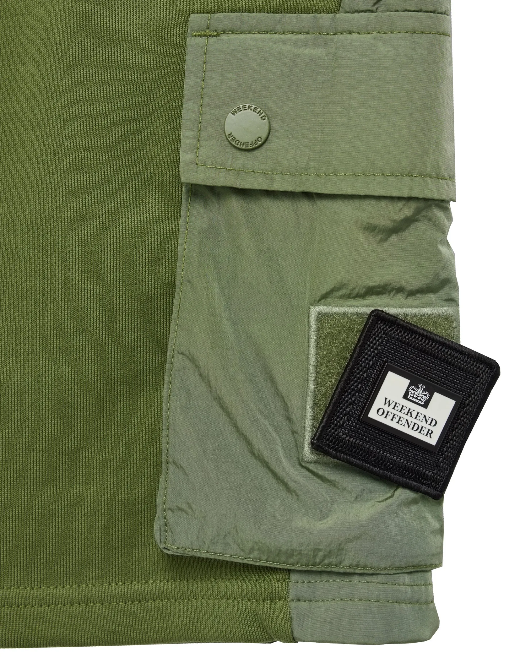 Plus Size - Pink Sands Jogger Shorts Sapling Green