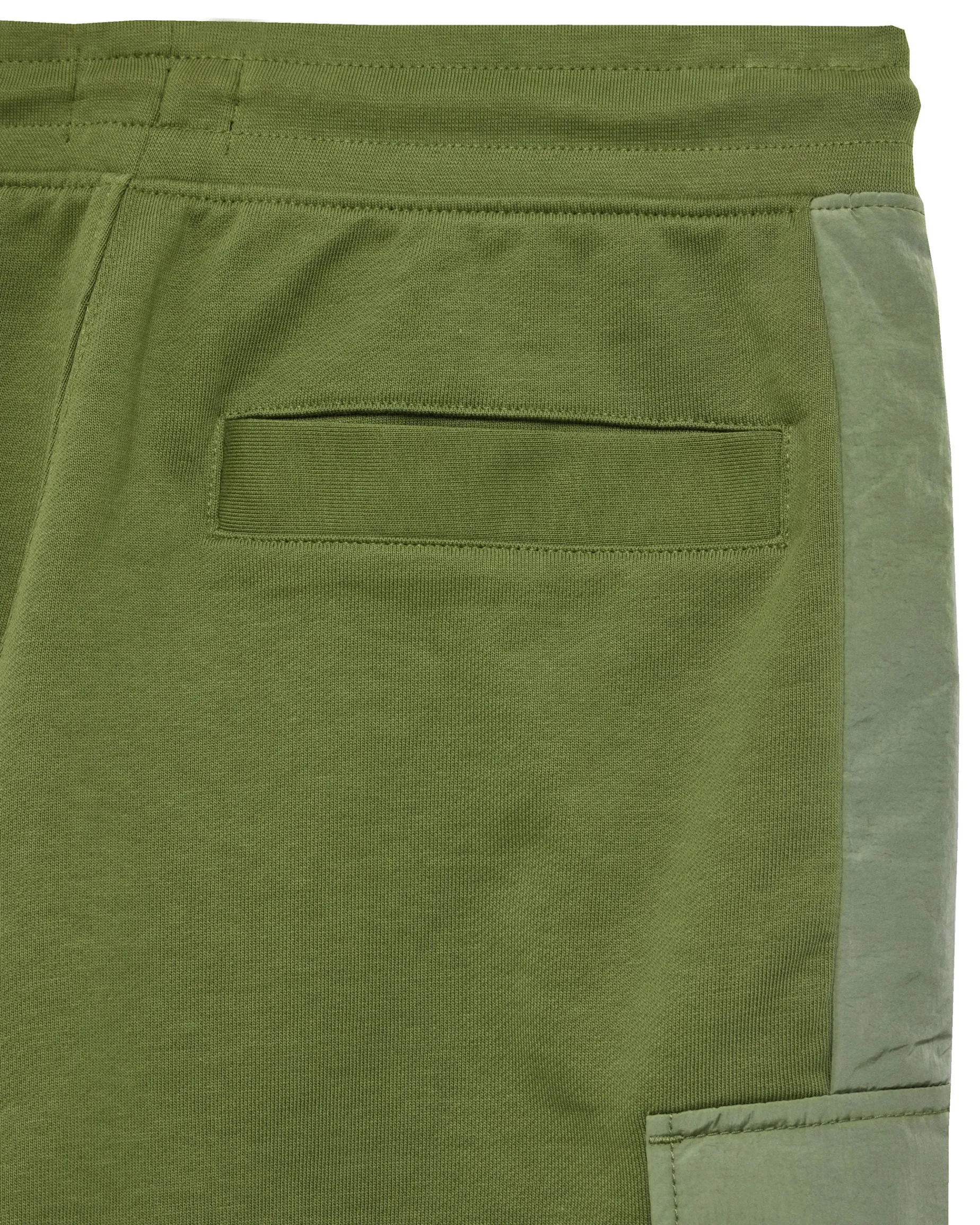 Plus Size - Pink Sands Jogger Shorts Sapling Green