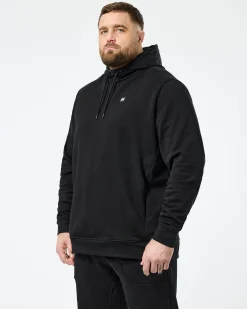 Plus Size - Ribbe Hoodie Black