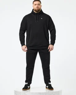Plus Size - Ribbe Hoodie Black