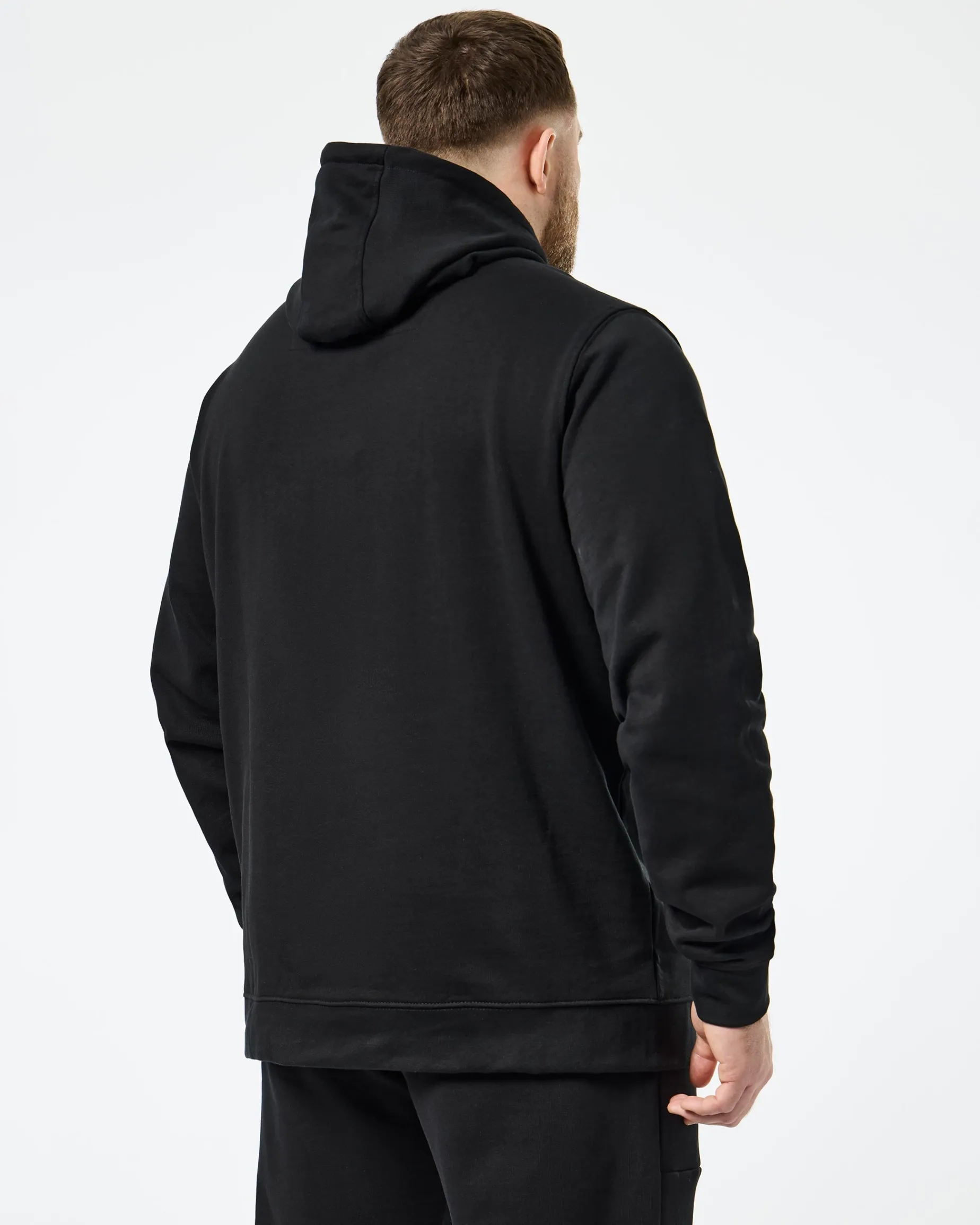 Plus Size - Ribbe Hoodie Black