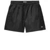 Plus Size - Stacks Swim Shorts Black