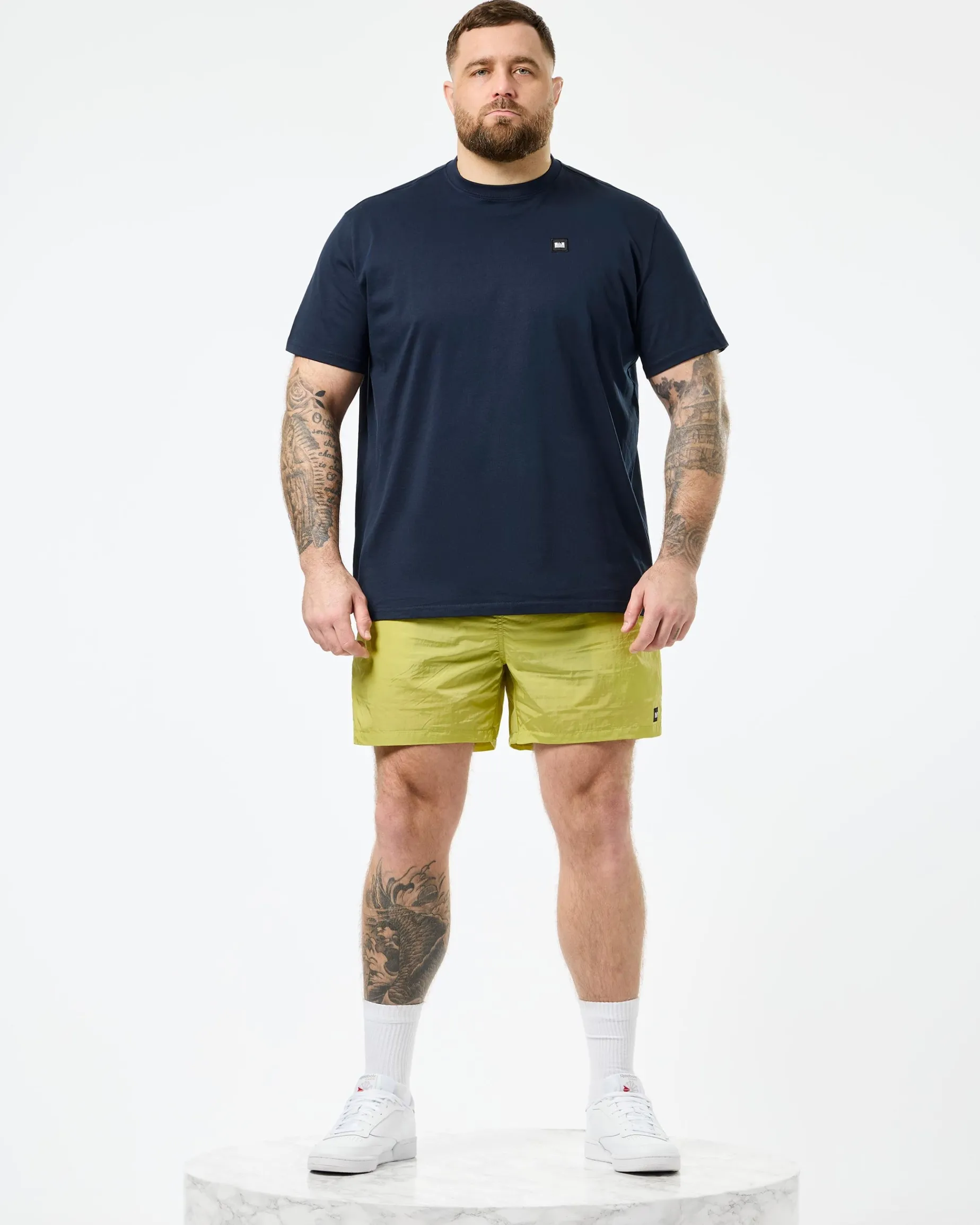 Plus Size - Stacks Swim Shorts Peridot Green