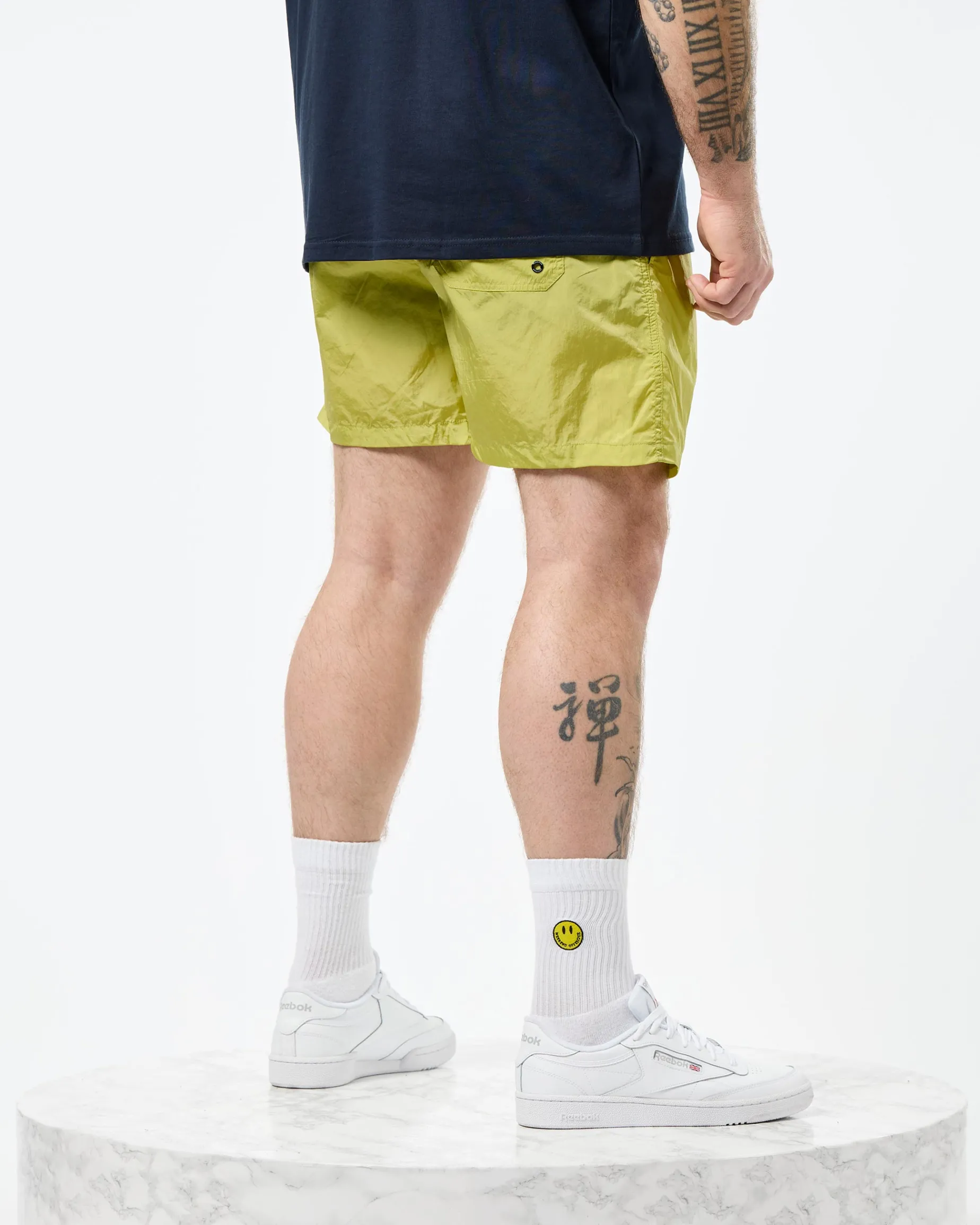 Plus Size - Stacks Swim Shorts Peridot Green