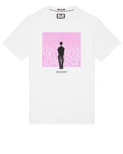 Plus Size - Supernova Graphic T-Shirt White/Pink
