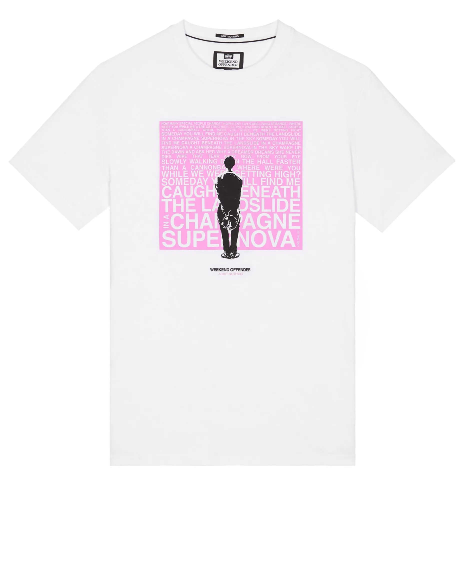 Plus Size - Supernova Graphic T-Shirt White/Pink