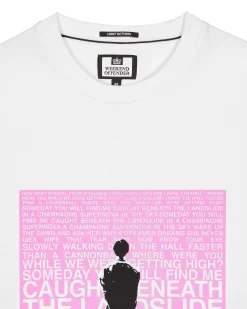Plus Size - Supernova Graphic T-Shirt White/Pink