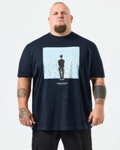 Plus Size - Supernova Graphic T-Shirt Navy/Blue