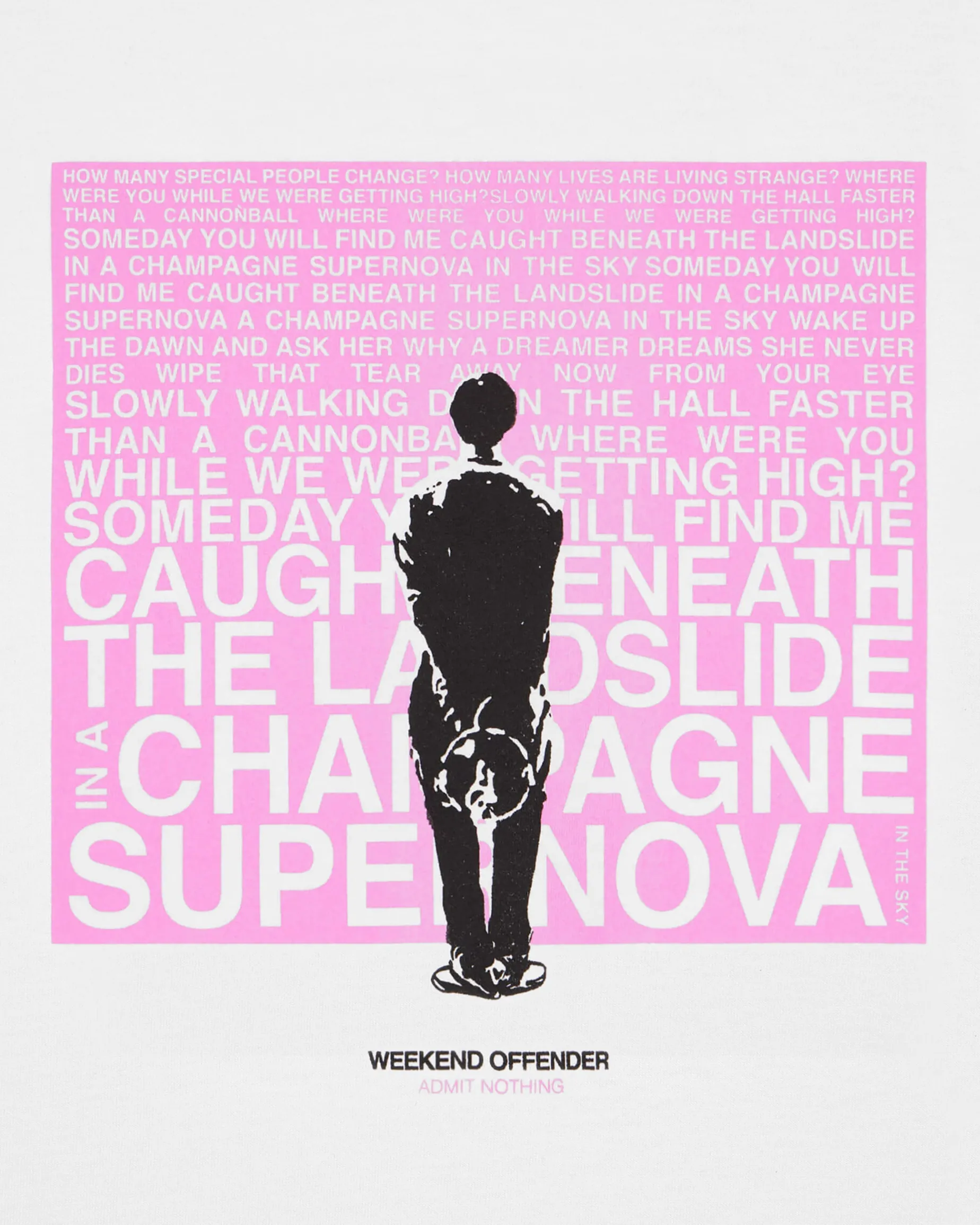 Plus Size - Supernova Graphic T-Shirt White/Pink