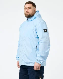 Plus Size - Technician Mesh Lined Jacket Ocean Wave Blue