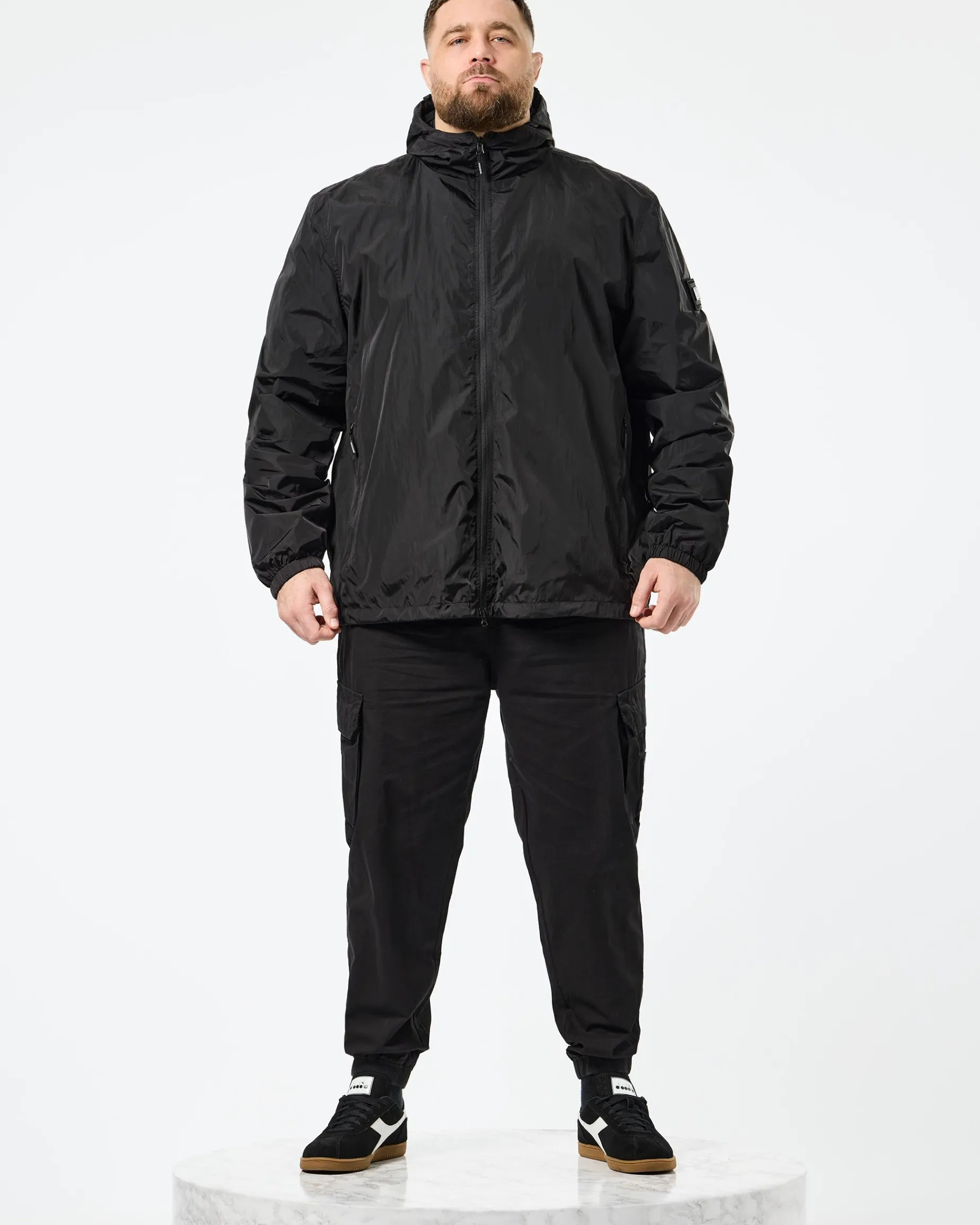 Plus Size - Technician Mesh Lined Jacket Black