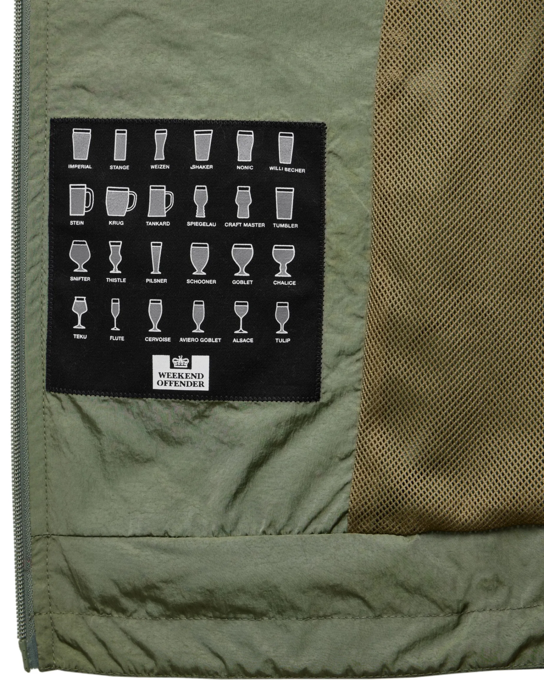 Plus Size - Technician Mesh Lined Jacket Sapling Green