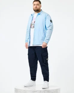 Plus Size - Vinnie Over-Shirt Ocean Wave Blue