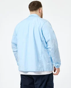 Plus Size - Vinnie Over-Shirt Ocean Wave Blue