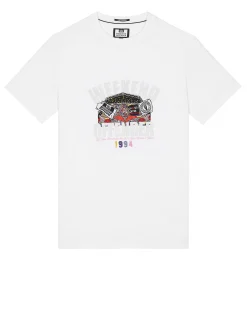 Pyramid Embroidered Graphic T-Shirt White