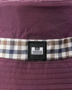 Queensland Bucket Hat Acai Berry/Mid House Check