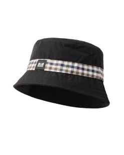 Queensland Bucket Hat Black/Mid House Check