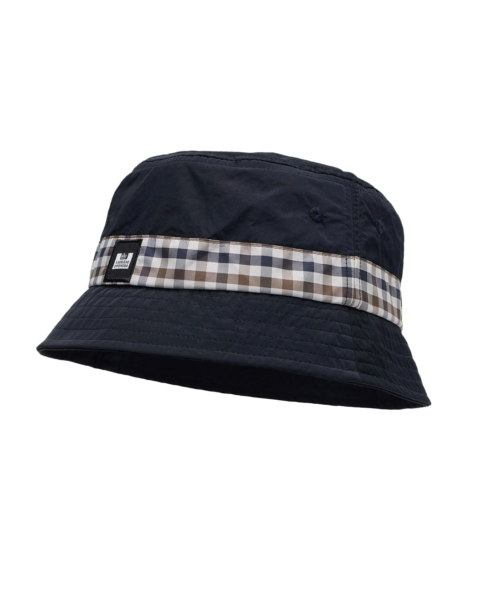 Queensland Bucket Hat Navy / Mid House Check